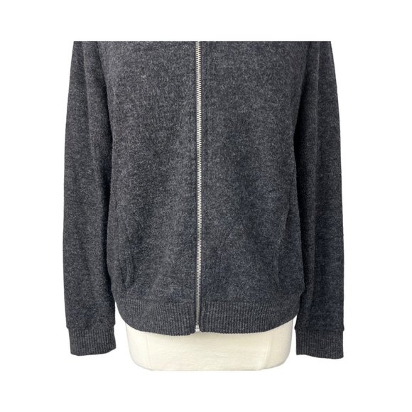 Liz Claiborne Gray Zip-Up Cardigan - Picture 4 of 7